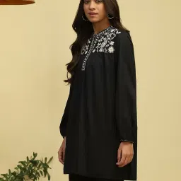 biba Women Embroidered A-Line Tunic image 1