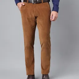 hancock Men Slim Fit Flat-Front Trousers image 1