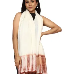 swarn sutra Women Tie & Dye Handloom Pashmina & Merino Stole image 1