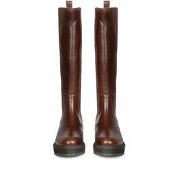 saint g Leather Slip-On Knee-Length Boots image 1