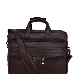 leather world Messenger bag with Zip Closure image 1