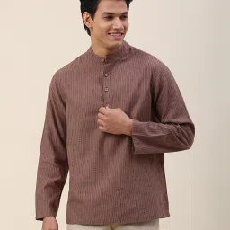 fabindia Full-Sleeve Band-Collar Kurta image 1
