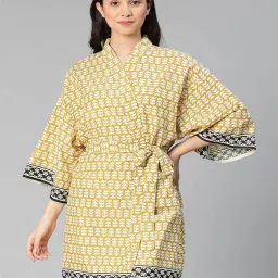 oxolloxo Printed Shrug with Kimono Sleeves image 1