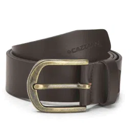 cazzano Leather Belt with Buckle Closure image 1