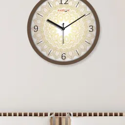 random Printed Round Analogue Wall Clock image 1