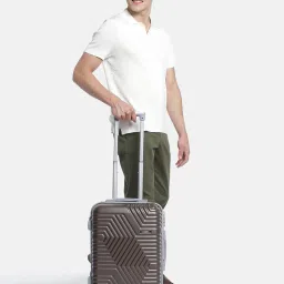 teakwood leathers Soft Body Trolley Bag image 1