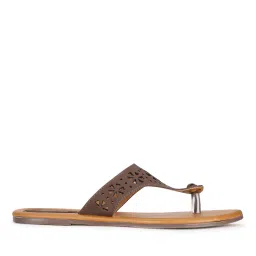 bata Thong-Strap Slip-On Flat Sandals image 1