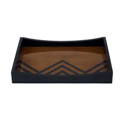 perenne design Chevron Print Serving Wooden Tray image 1