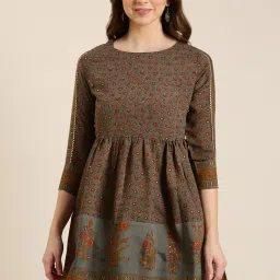 showoff Floral A-line Kurti image 1