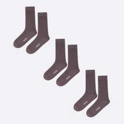 air garb Pack Of 3 Men Ribbed Mid-Calf Length Socks image 1