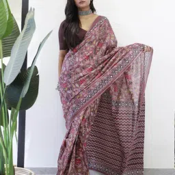 saree mall Women Floral Print Ready To Wear Saree image 1