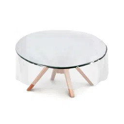 stylista Round Shape Transparent Table Cover image 1