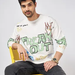 people by pantaloons Men Typographic Sweatshirt image 1