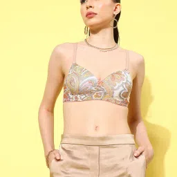 leading lady Floral Print Lightly-Padded T-Shirt Bra image 1