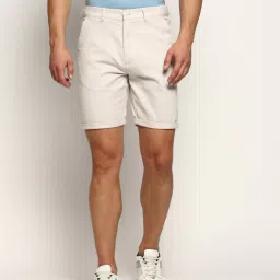 showoff Men Slim Fit Flat-Front Shorts image 1