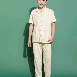 li'l tomatoes Boys Tropical Print Nightsuit Set image 1