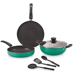nirlon Orchid Granite 7-Piece Aluminium Cookware Set image 1