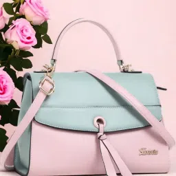 exotic Women Colour-Block Sling Bag with Detachable Strap image 1