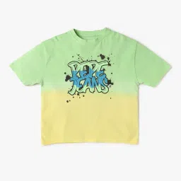 pepe jeans Boys Ombre-Dyed Regular Fit Crew-Neck T-Shirt image 1