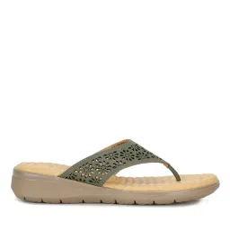scholl Laser-Cut Thong-Strap Flat Sandals image 1