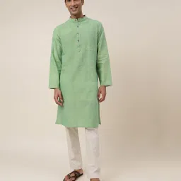 fabindia Kurta with Mandarin Collar image 1