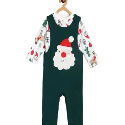 mini klub Printed Dungaree & T-Shirt image 1