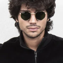 ted smith MOON-C19 Men Full-Rim Round Sunglasses image 1