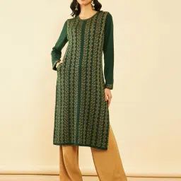 soch Women Paisley Print Straight Kurta image 1