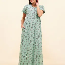sweet dreams Women Floral Print Nightie with Insert Pocket image 1