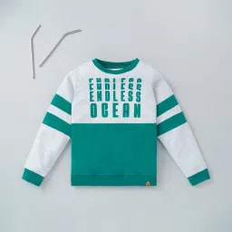 ed-a-mamma Sustainable Typographic Print Crew-Neck Sweatshirt image 1