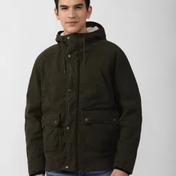american eagle Flap Pockets Bomber Jacket with Hood image 1