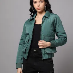 freehand Women Regular Fit Biker Jacket image 1