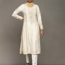 ritu kumar Embroidered Kurta with Palazzo & Dupatta image 1