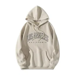 poshax Men Typographic Print Relaxed Fit Hoodie image 1