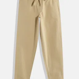 rue collection Boys Straight Fit Flat-Front Trousers image 1
