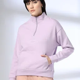 teamspirit Women Half-Zipper Regular Fit Sweatshirt image 1