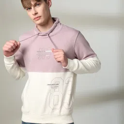 john players jeans Men Colourblock Slim Fit Sweatshirt image 1