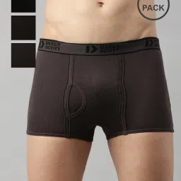 dixcy scott originals Pack Of 4 Men Regular Fit Trunks with Elasticated Waist image 1