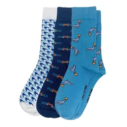 mint & oak Men Set of 3 Printed Mid-Calf Length Socks image 1