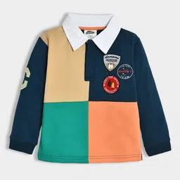 miarcus Boys Colourblock Polo T-Shirt image 1