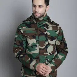mountmiller Men Regular Fit Camouflage Jacket image 1