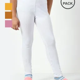 kayu Pack of 4 Girls Leggings with Elasticated Waist image 1