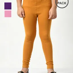kayu Pack of 3 Girls Leggings with Elasticated Waist image 1
