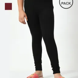 kayu Pack of 2 Girls Leggings with Elasticated Waist image 1