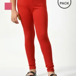 kayu Pack of 2 Girls Leggings with Elasticated Waist image 1