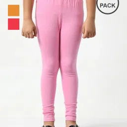 kayu Pack of 3 Girls Leggings with Elasticated Waist image 1