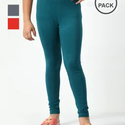 kayu Pack of 3 Girls Leggings with Elasticated Waist image 1