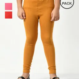 kayu Pack of 3 Girls Leggings with Elasticated Waist image 1