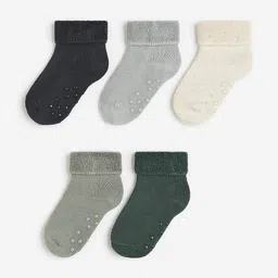 h&m Pack of 5 Anti-Slip Terry Socks image 1