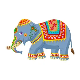 rangoli Large Wall Sticker Multicolor image 1
